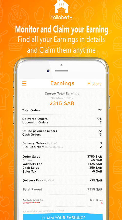 Yallabety - Home Cooking Delivery screenshot 2