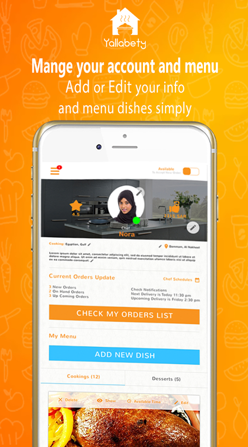 Yallabety - Home Cooking Delivery screenshot 3
