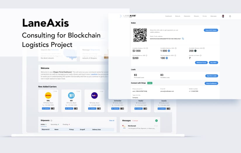 LaneAxis - Consulting for a Blockchain Project screenshot 1