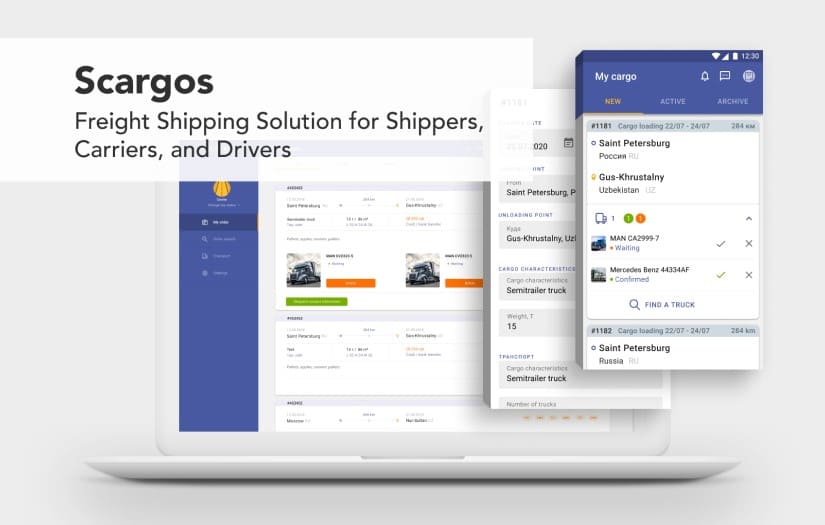 Scargos Freight Shipping App screenshot 1