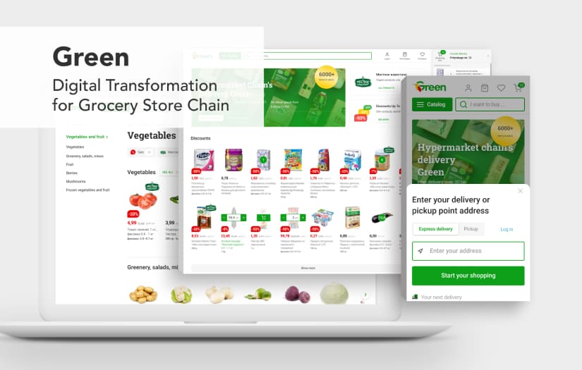Green Multi-Platform End-to-End eCommerce Solution screenshot 1