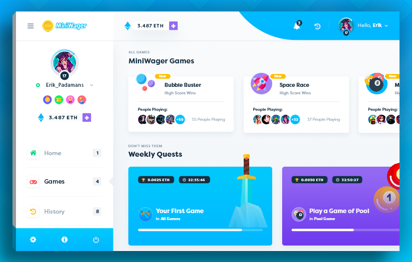 MiniWager screenshot 2