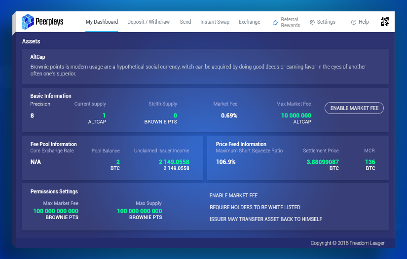 Peerplays screenshot 1