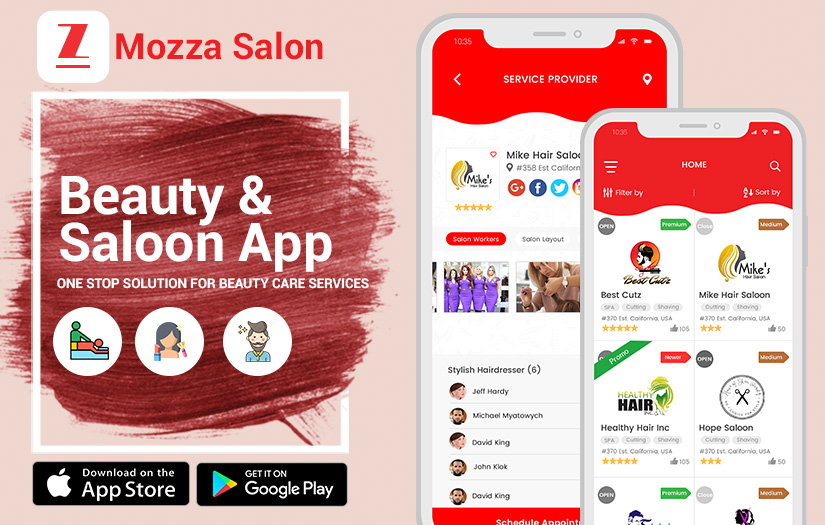 Mozza Salon - Beauty & Saloon App screenshot 1