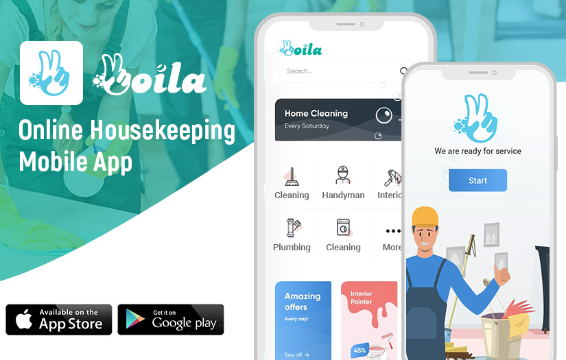 Voila - Online Housekeeping Mobile App screenshot 1