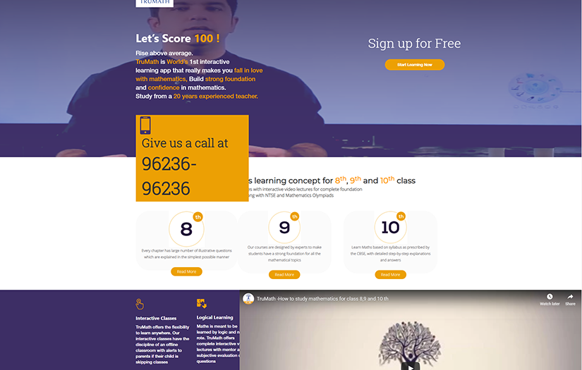 TruMath - online education application screenshot 1