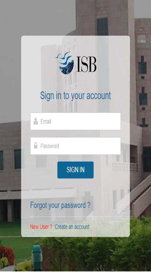 ISB- Admission Management Portal screenshot 1