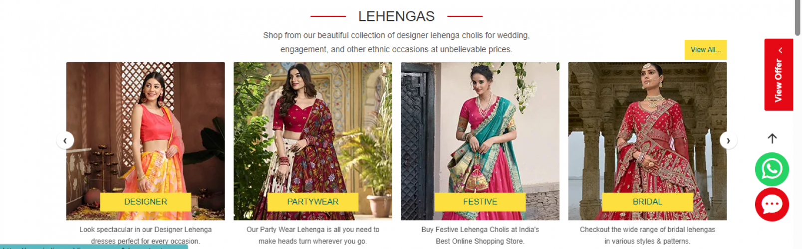 Indian Wedding Saree - E-commerce Website Development screenshot 4