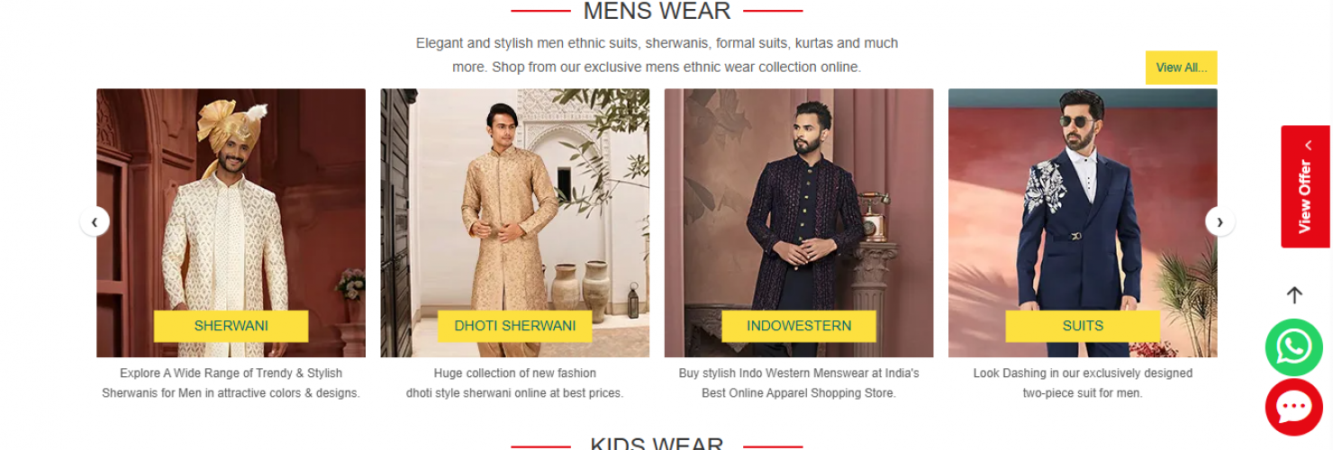 Indian Wedding Saree - E-commerce Website Development screenshot 3