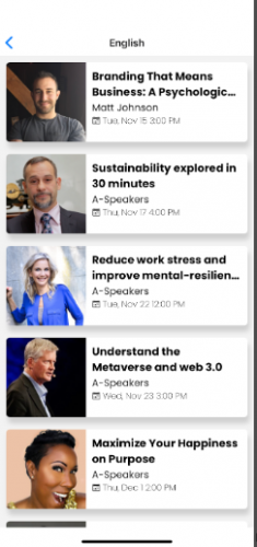 Zevio – Knowledge Streaming & Expert Interaction App screenshot 2