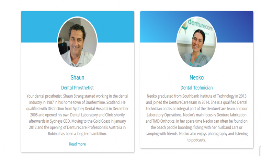DentureCare Professionals Australia – Premium Denture Clinic Website screenshot 3