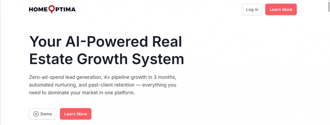 HomeOptima – AI-Powered Real Estate Tech Platform screenshot 2