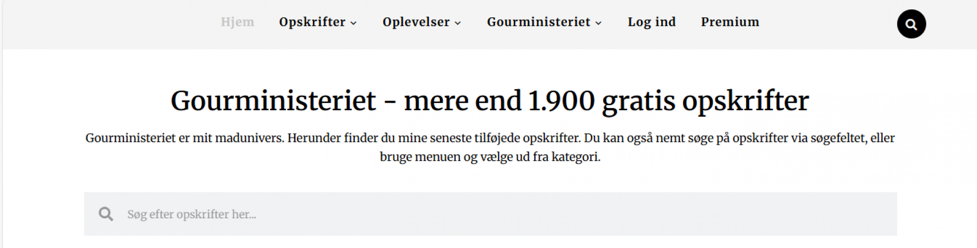 Gourministeriet – Culinary Recipe & Wellness Platform screenshot 3