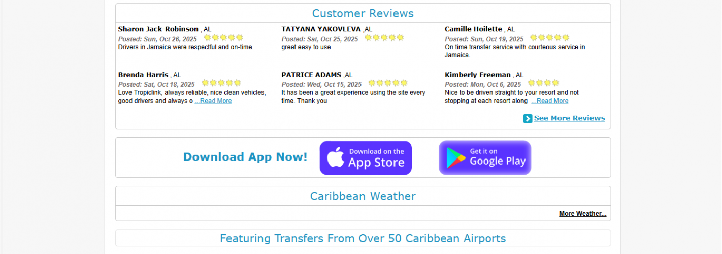 TropicLink – Global Airport Transfers & Tour-Booking Platform screenshot 2