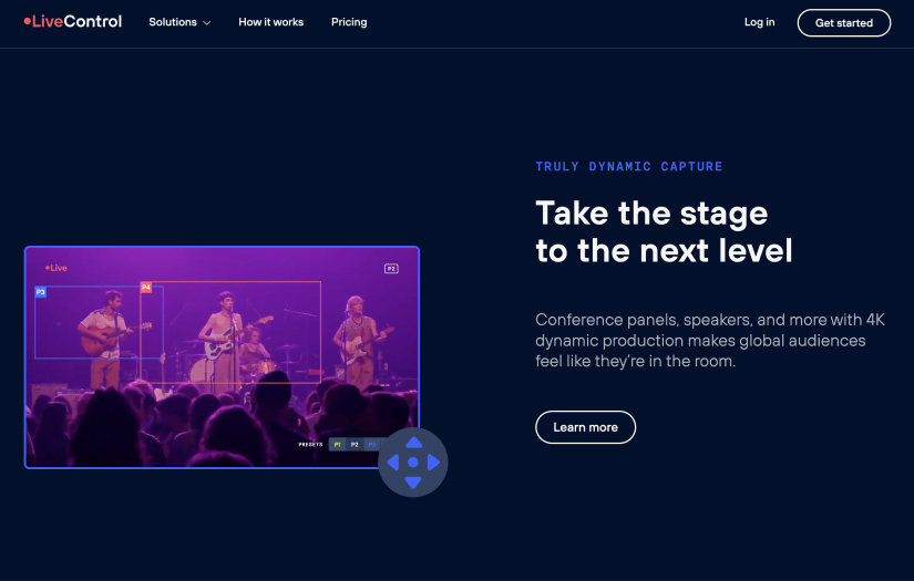 Live streaming and video production application screenshot 1