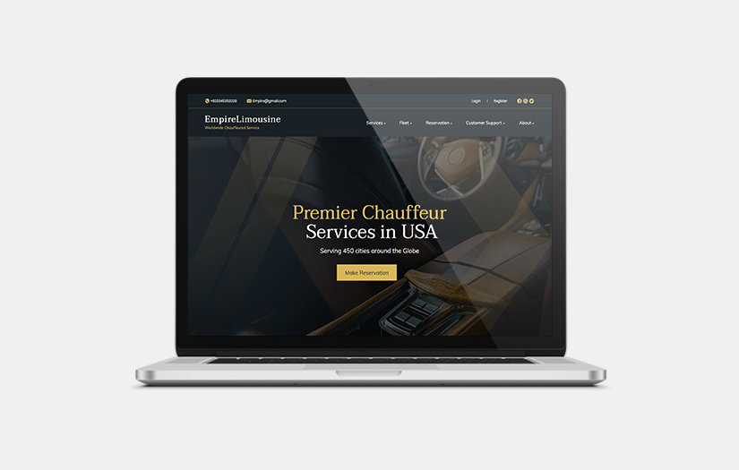 Website Development Services for Empire Limousine screenshot 1