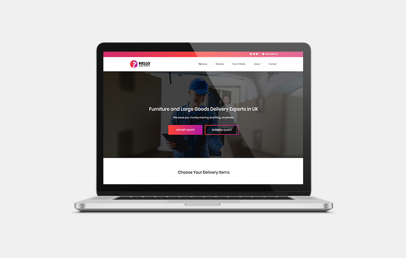 Website Development for Furniture & Goods Delivery Company screenshot 1