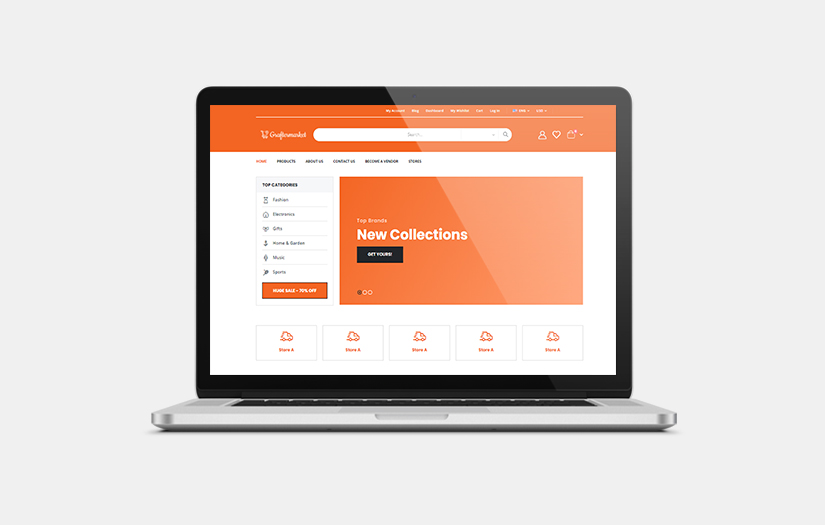 Multi-vendor Ecommerce development services screenshot 1