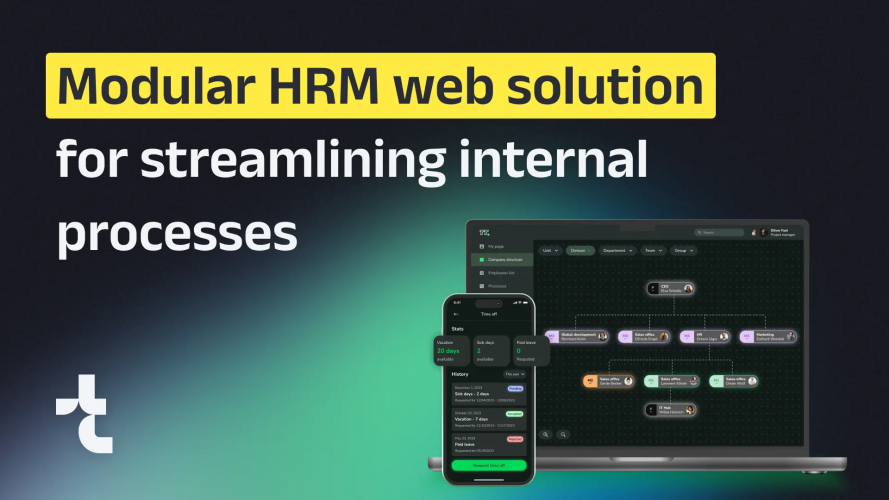 HRM Web Solution Streamlining Internal Processes for 1K+ Employees screenshot 1
