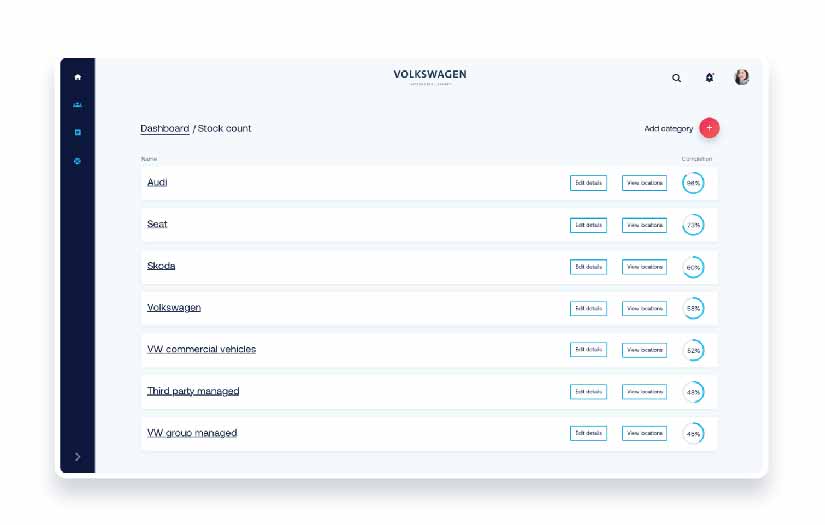 Optimising stock count efficiency across the VW Group UK screenshot 1