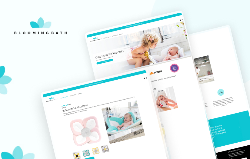Blooming Bath - ECommerce Website Development screenshot 1