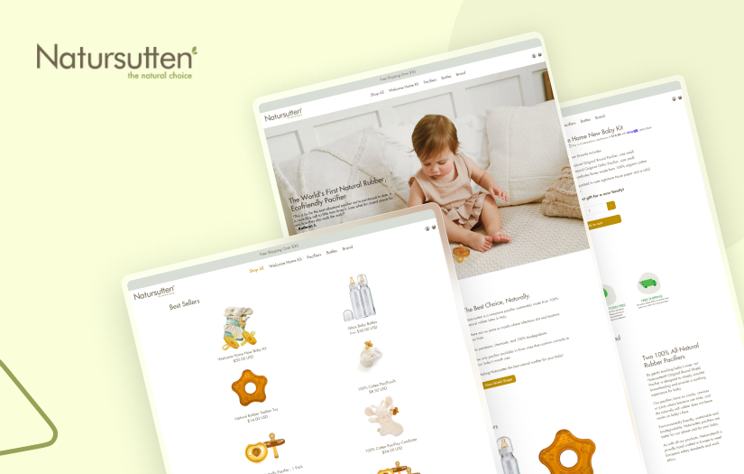 Natursutten - Ecommerce Website Development screenshot 1