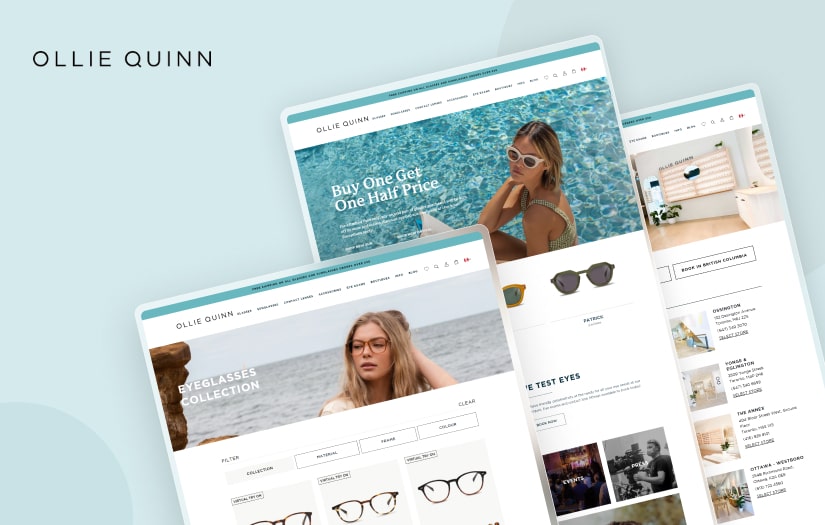 Ollie Quinn - Ecommerce Website Development screenshot 1