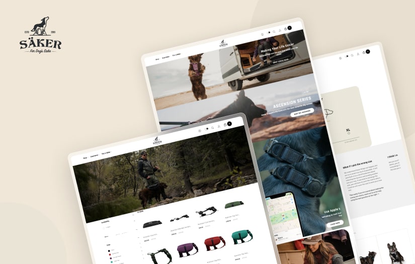 Saker Canine - Ecommerce Website Developmen screenshot 1