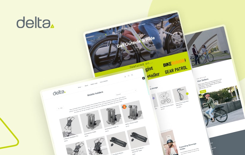 Delta Bikes - Ecommerce Web Development screenshot 1