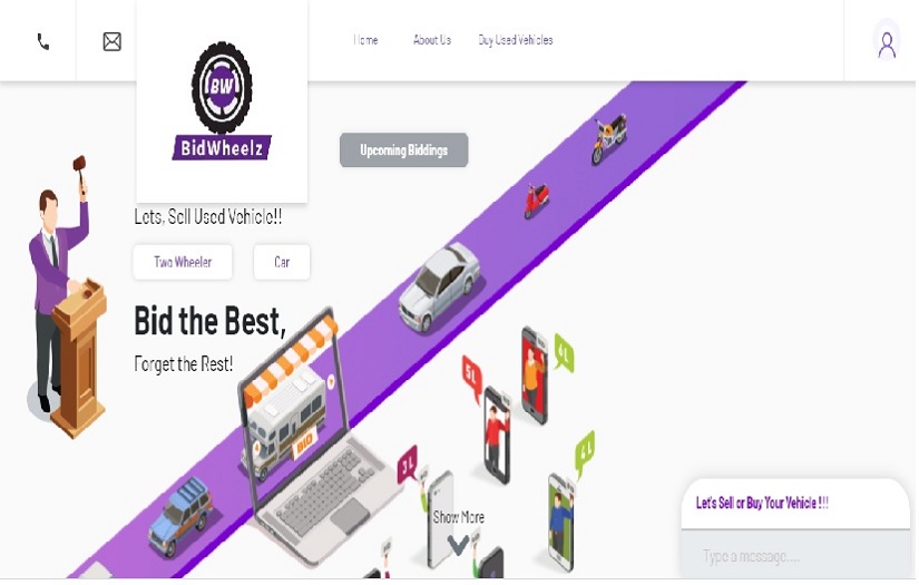 Bidwheelz screenshot 1