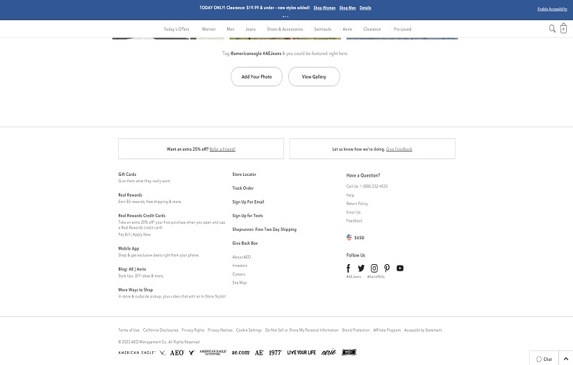American eagle: Platform offering high-quality, on-trend clothing screenshot 7