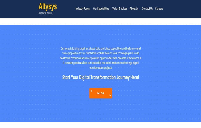 Altysys: Healthcare Technology Consulting and Solutions screenshot 4
