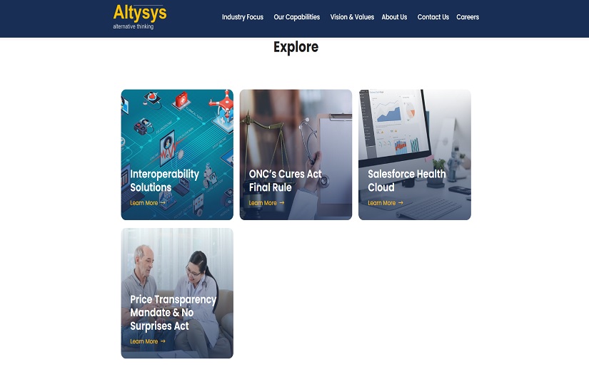 Altysys: Healthcare Technology Consulting and Solutions screenshot 5