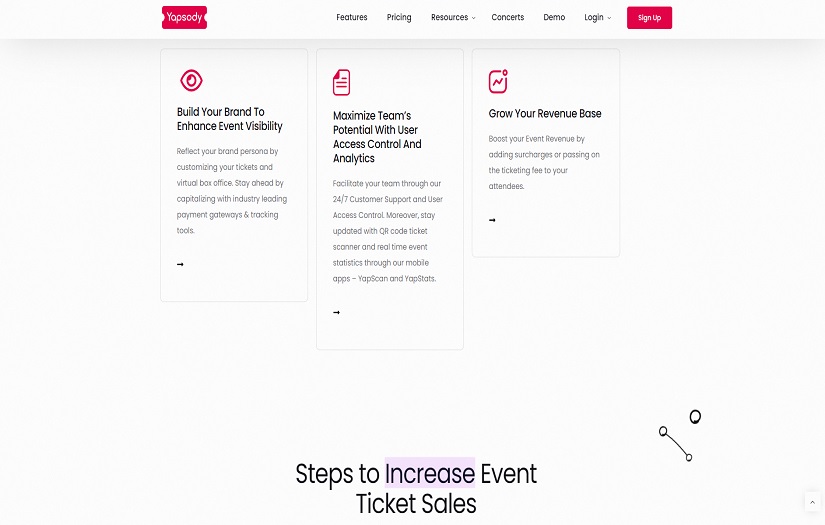 Yapsody: Enterprise Event Ticketing Simplified screenshot 3