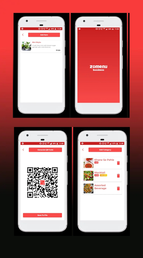 Zomenu Digital Menu App screenshot 2