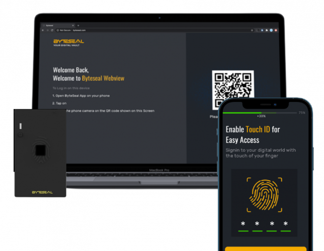 Byteseal - Password less IOT Platform screenshot 1