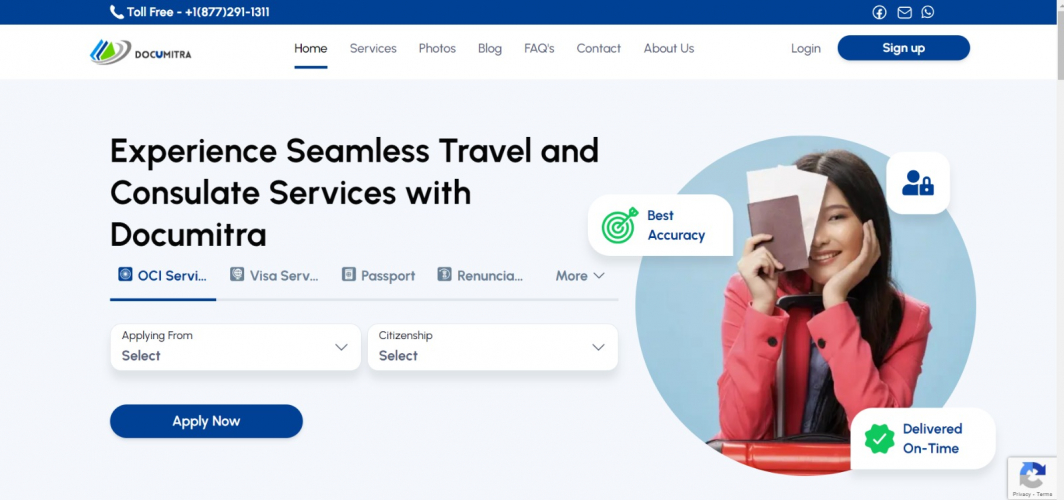 Documitra: Travel and Consulate services screenshot 1