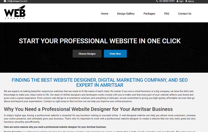 WebSparrow screenshot 1