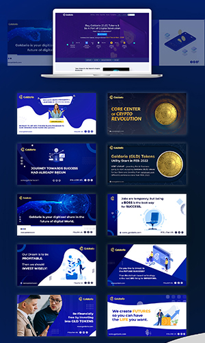 Cryptocurrency ICO Project Social Post Design screenshot 2