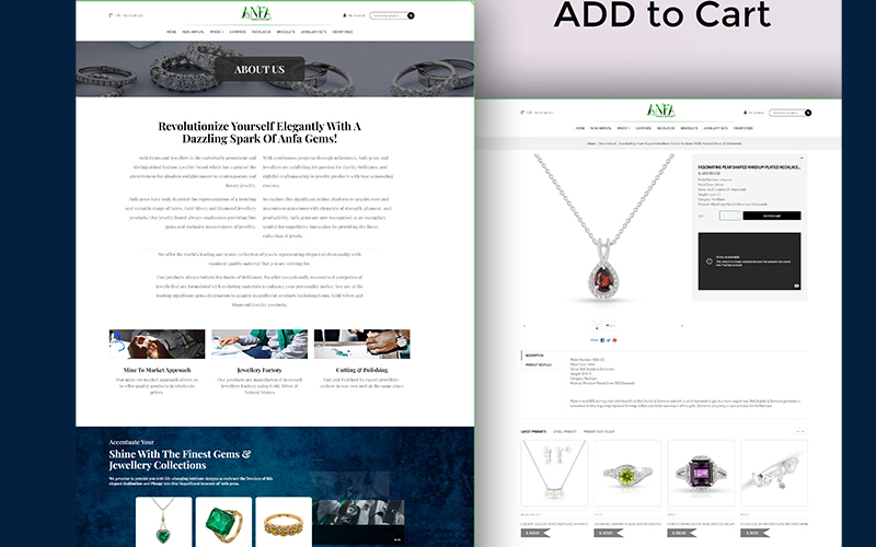 Jewellery Brand Landing Page Design screenshot 2