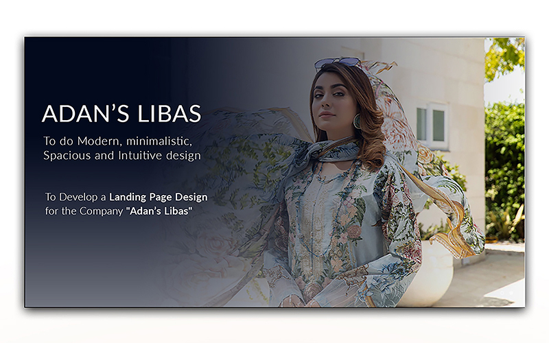 Clothing Brand UI Design Landing Page screenshot 1