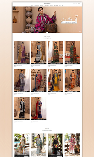 Clothing Brand UI Design Landing Page screenshot 2