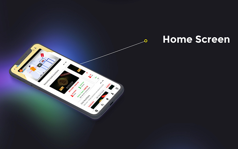 BidderBit Mobile App Design screenshot 3