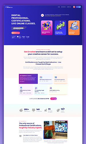 Landing Page design for Online Classes screenshot 2