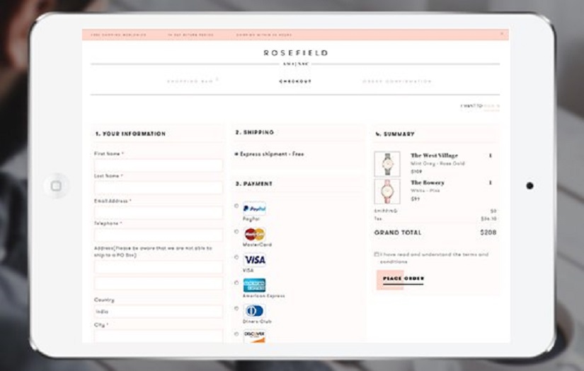Rosefield watches screenshot 4