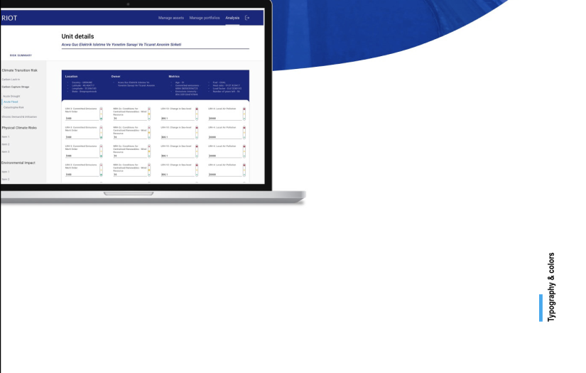 The Risk Impact Opportunities Tool (RIOT) screenshot 2