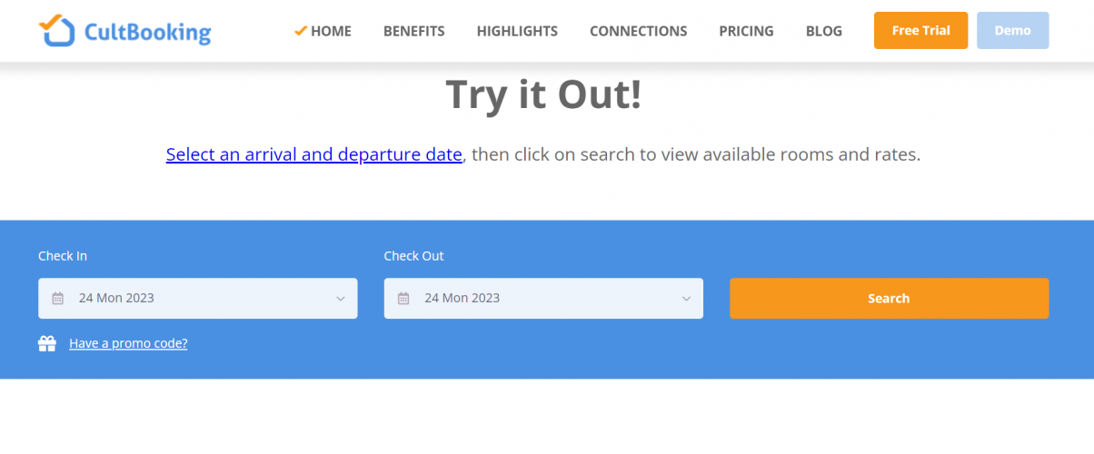 Cultbooking screenshot 2
