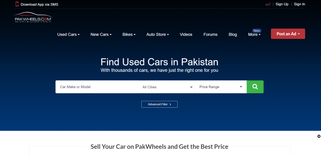 Pakwheels screenshot 1