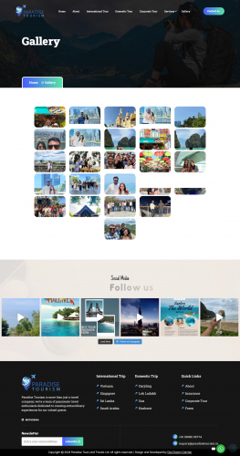 Website Development For Paradise Tourism screenshot 5
