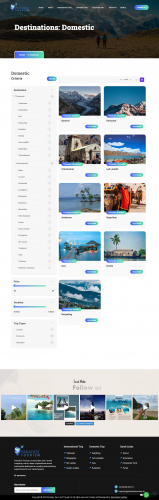 Website Development For Paradise Tourism screenshot 1